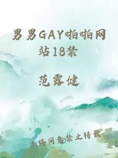 男男GAY啪啪网站18禁